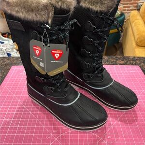 L.L. Bean Black and Gray Winter Boots